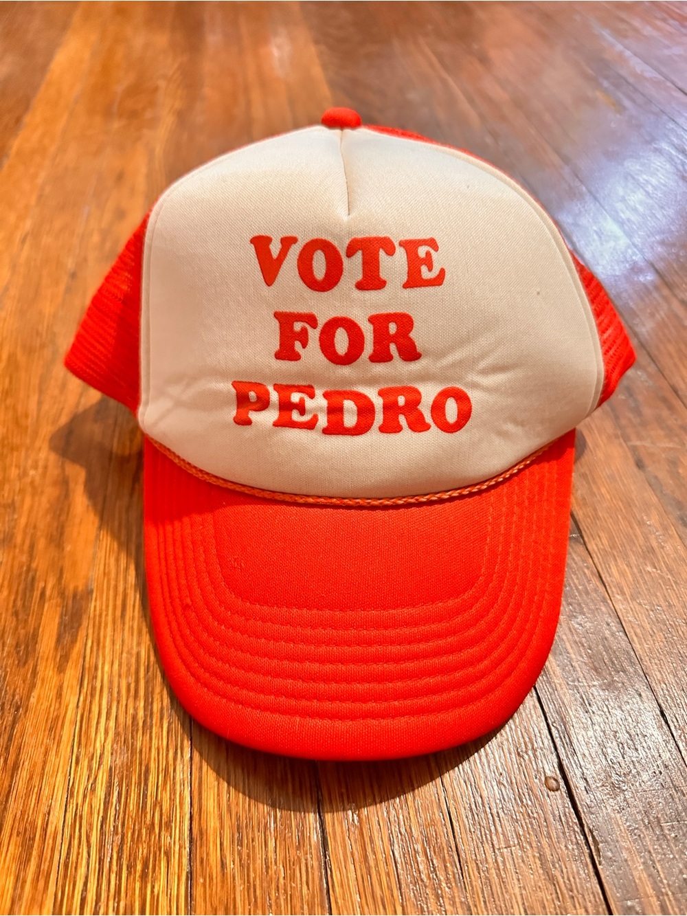 Vintage Y2K 2005 Napoleon Dynamite Vote For Pedro Red White Trucker Hat